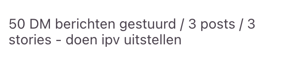 Win: 50 DM berichten, 3 posts en 3 stories