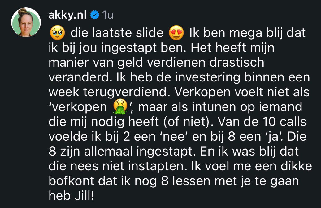 Review van Akky over de Sales Shortcut