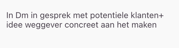 Win: in gesprek met potentiële klanten in de DM