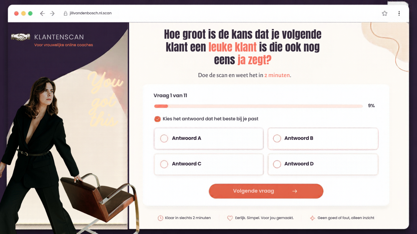 Voorbeeld van de Sales Scan