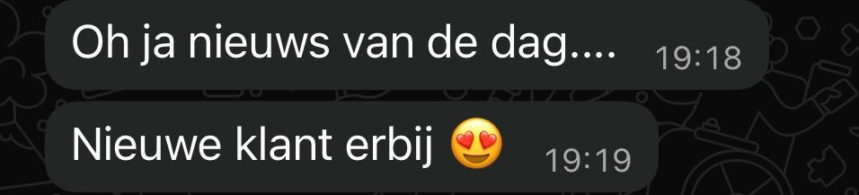Deelnemer Sales Shortcut sluit een nieuwe klant