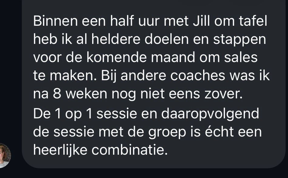Deelnemer Sales Shortcut over resultaat binnen een half uur
