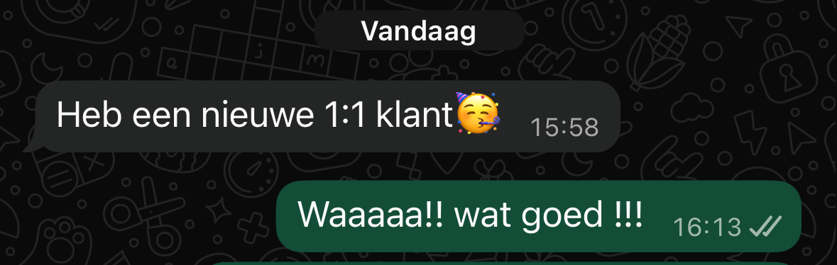Nieuwe 1:1 klant