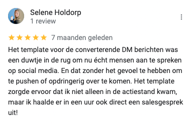 Review Selene Holdrop over sales coach Jill van den Bosch
