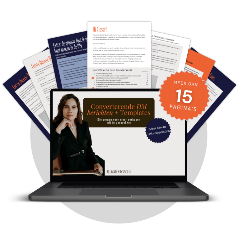 Converterende sales templates Jill van den Bosch e-book template